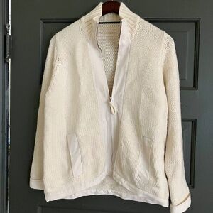 Zip front Cardigan Sz L